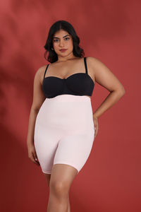 Zivame All Day Seamless Highwaist Thigh Shaper - Crystal Rose — thumbnail 7